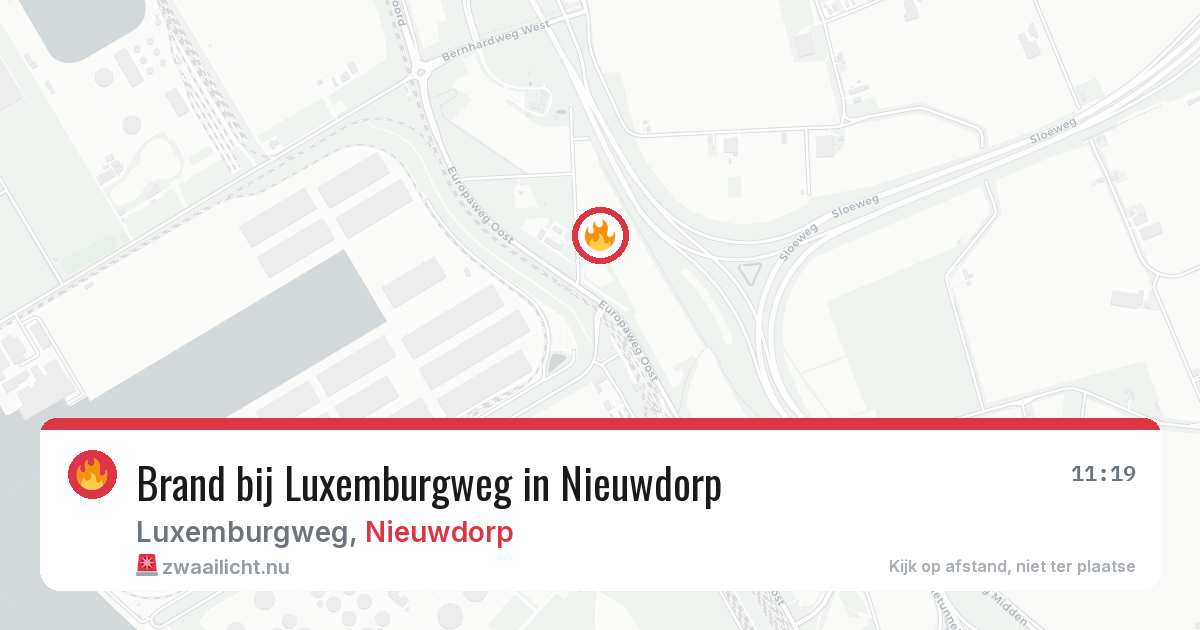 Brand bij Luxemburgweg in Nieuwdorp — 18 feb 2026