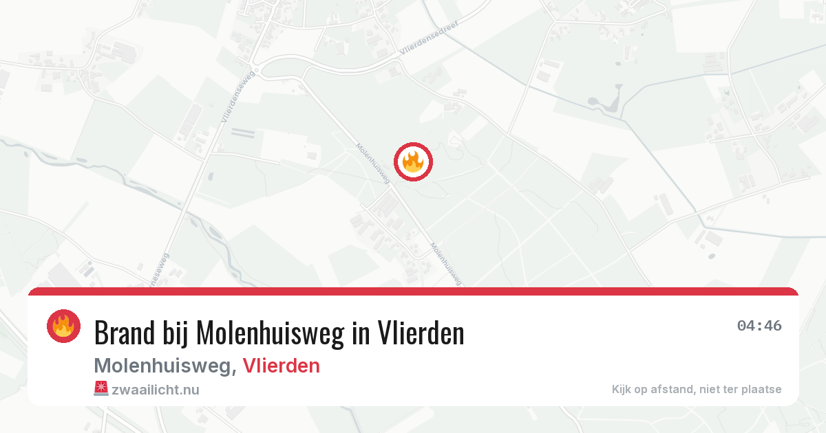 Brand bij Molenhuisweg in Vlierden — 15 mei 2026
