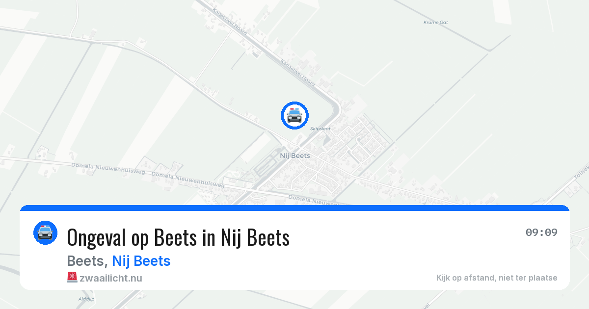 Ongeval op Beets in Nij Beets — 3 jun 2026
