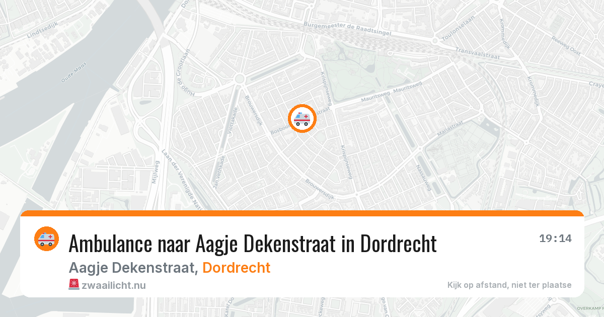 Ambulance naar Aagje Dekenstraat in Dordrecht — 23 jul 2026