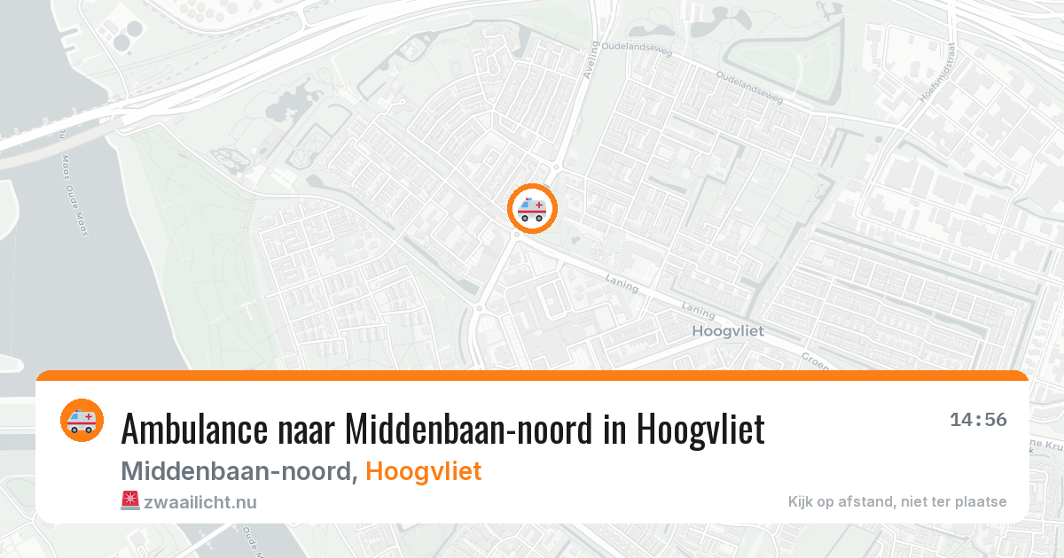 Ambulance naar Middenbaan-noord in Hoogvliet — 14 mrt 2026