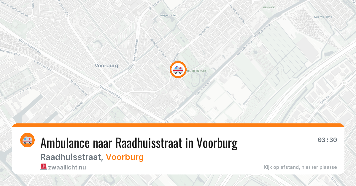Ambulance naar Raadhuisstraat in Voorburg — 27 jul 2026