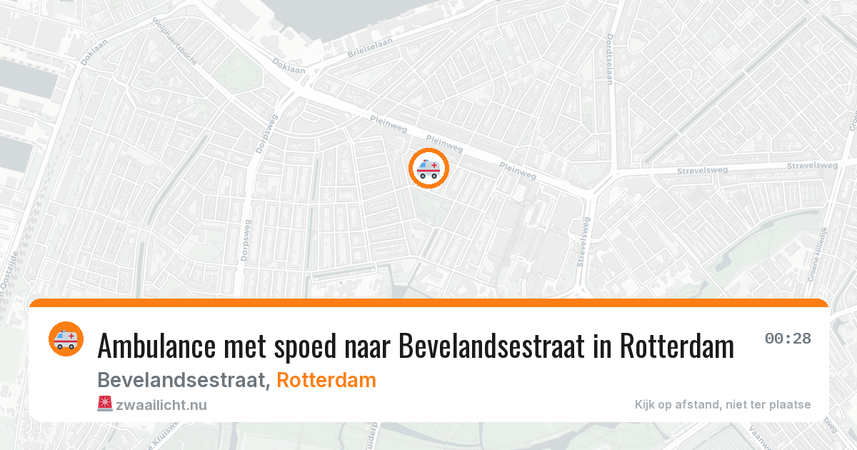 Ambulance met spoed naar Bevelandsestraat in Rotterdam — 4 apr 2026