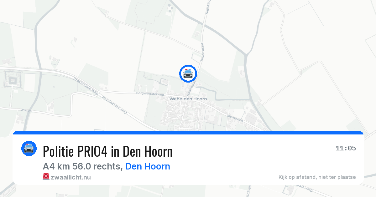 Politie PRIO4 in Den Hoorn — 27 mrt 2026 | 🚨 Zwaailicht.nu