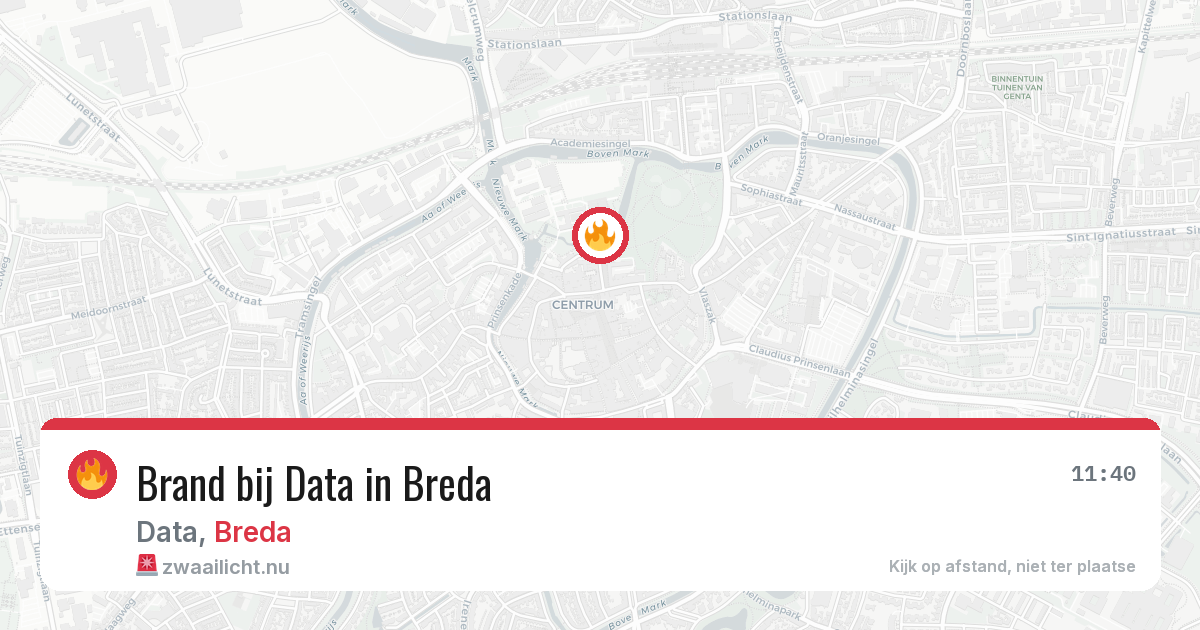Brand bij Data in Breda — 2 mrt 2026