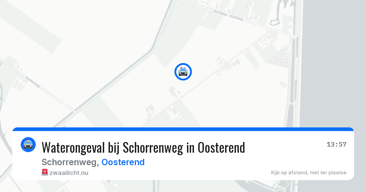 Waterongeval bij Schorrenweg in Oosterend — 5 jul 2026