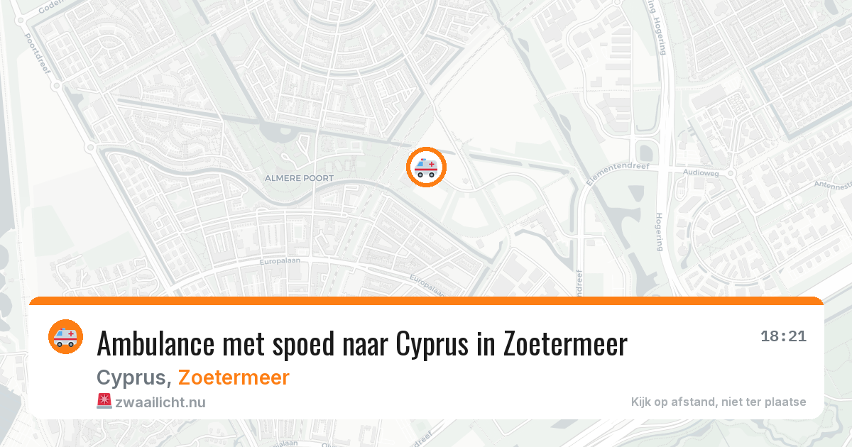 Ambulance met spoed naar Cyprus in Zoetermeer — 21 jan 2026