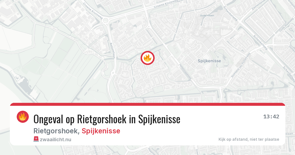 Ongeval op Rietgorshoek in Spijkenisse — 31 mei 2026
