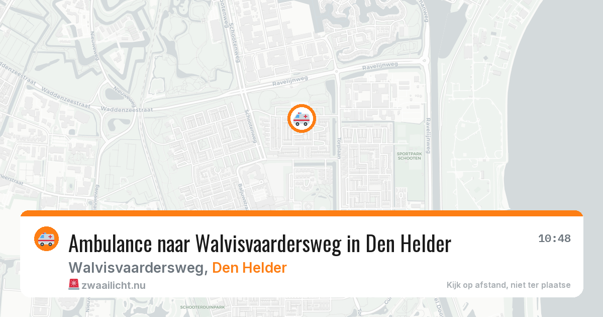 Ambulance naar Walvisvaardersweg in Den Helder — 2 jun 2026