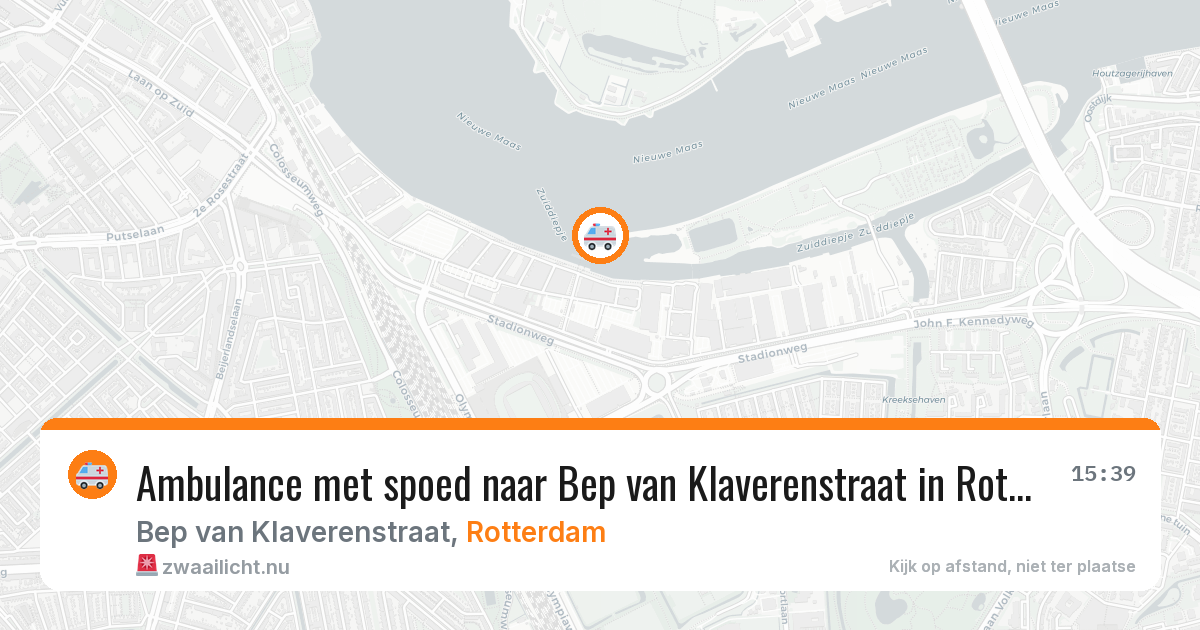 Ambulance met spoed naar Bep van Klaverenstraat in Rotterdam — 23 mei 2026