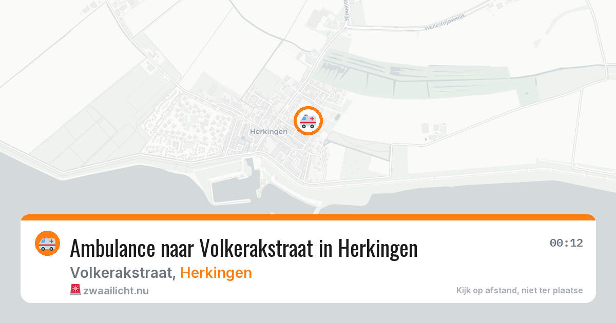 Ambulance naar Volkerakstraat in Herkingen — 24 jul 2026
