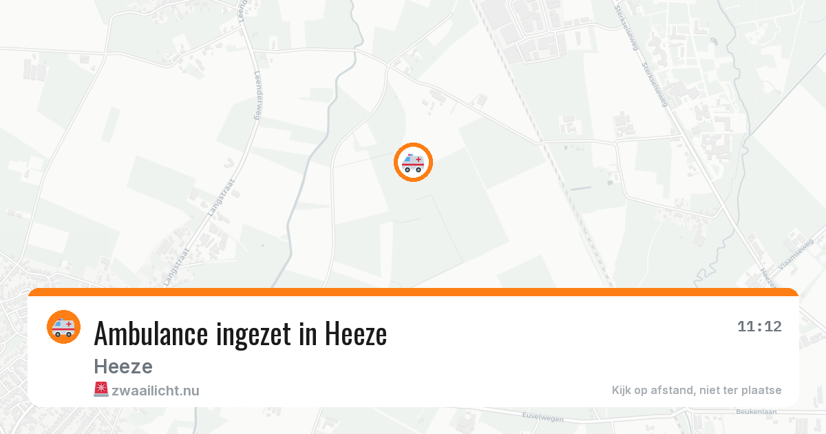Ambulance ingezet in Heeze — 15 jul 2026