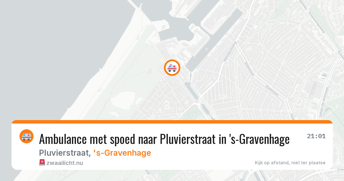 Ambulance met spoed naar Pluvierstraat in 's-Gravenhage — 23 mei 2026