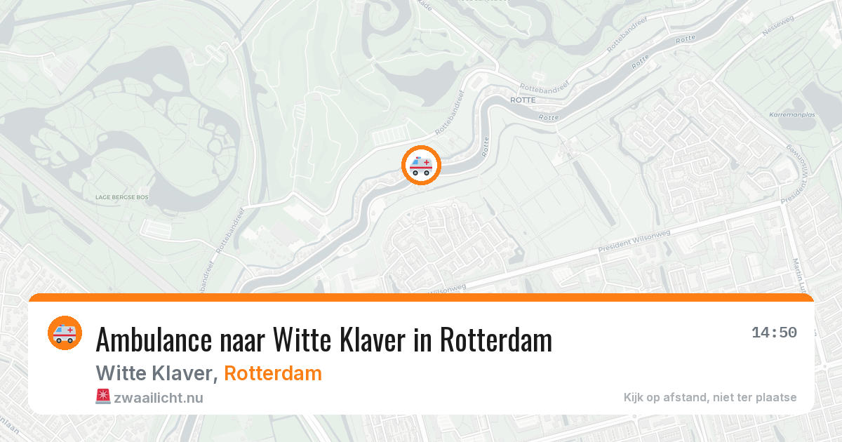 Ambulance naar Witte Klaver in Rotterdam — 22 jul 2026