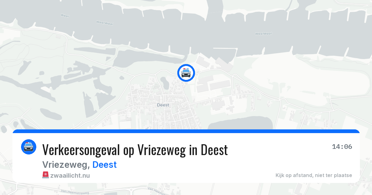 Verkeersongeval op Vriezeweg in Deest — 5 jun 2026