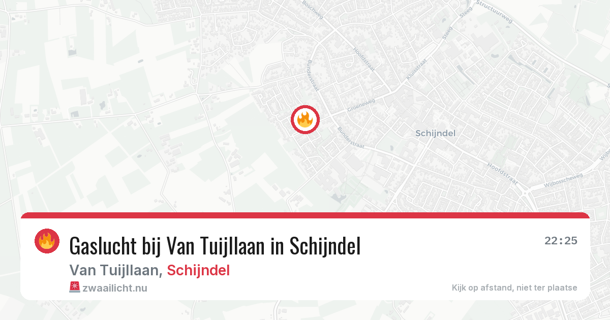 Gaslucht bij Van Tuijllaan in Schijndel — 12 mei 2026