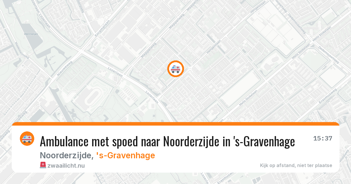 Ambulance met spoed naar Noorderzijde in 's-Gravenhage — 20 jul 2026