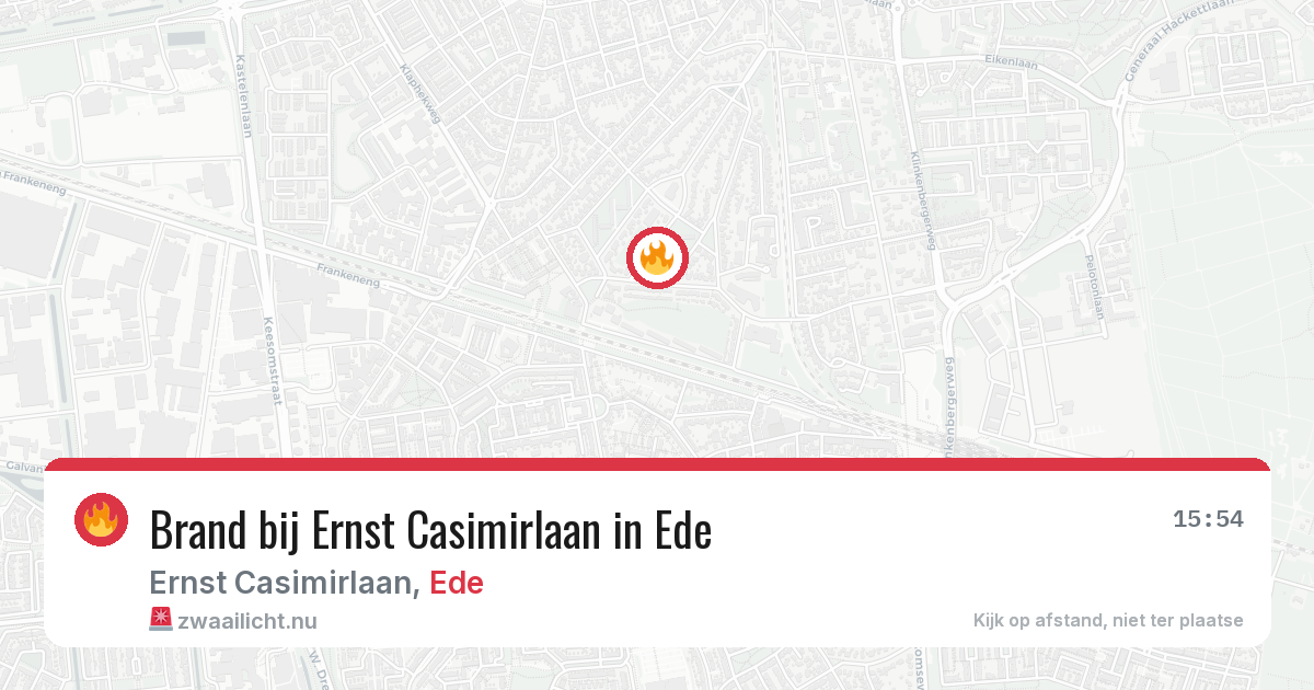 Brand bij Ernst Casimirlaan in Ede — 29 mei 2026
