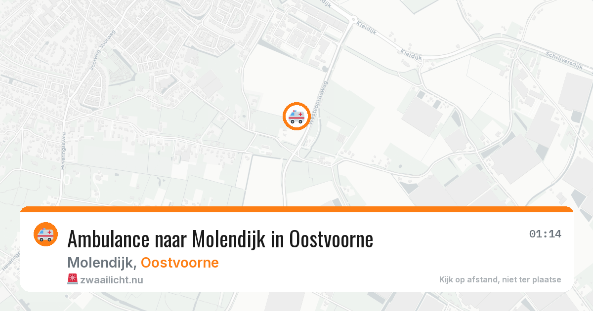 Ambulance naar Molendijk in Oostvoorne — 21 jul 2026