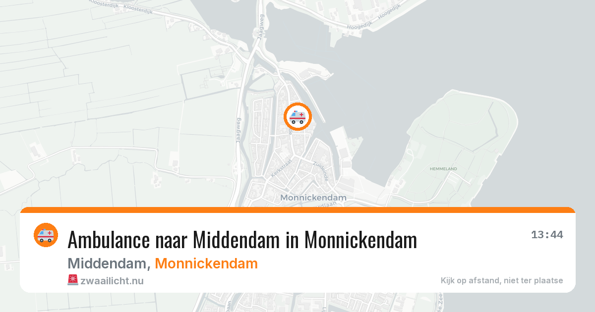 Ambulance naar Middendam in Monnickendam — 11 jul 2026