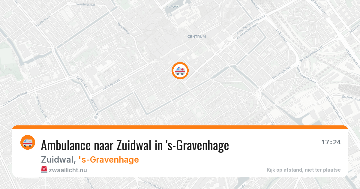 Ambulance naar Zuidwal in 's-Gravenhage — 29 mei 2026