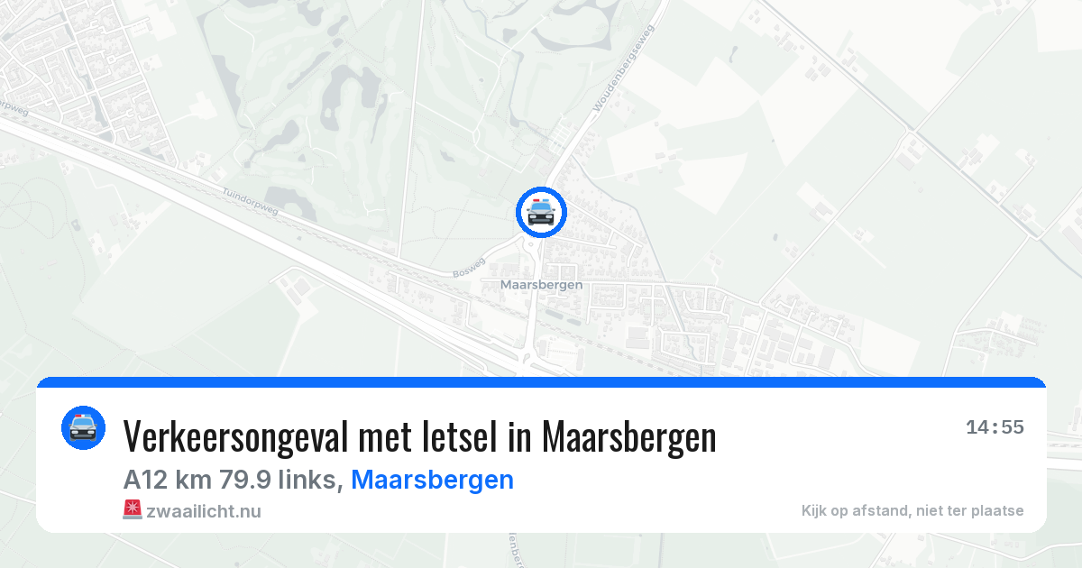 Verkeersongeval met letsel in Maarsbergen — 18 jul 2026