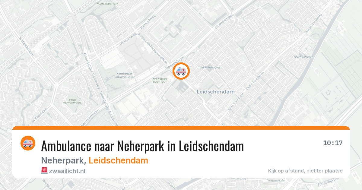 Ambulance naar Neherpark in Leidschendam — 17 mrt 2026