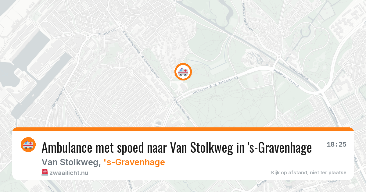 Ambulance met spoed naar Van Stolkweg in 's-Gravenhage — 21 mei 2026