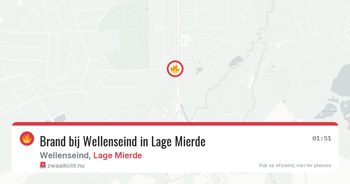 Brand bij Wellenseind in Lage Mierde — 11 apr 2026