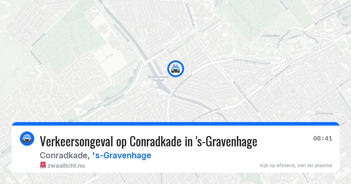 Verkeersongeval op Conradkade in 's-Gravenhage — 17 mrt 2026