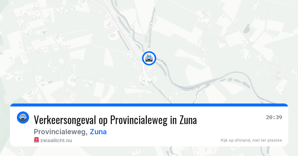 Verkeersongeval op Provincialeweg in Zuna — 23 jan 2026