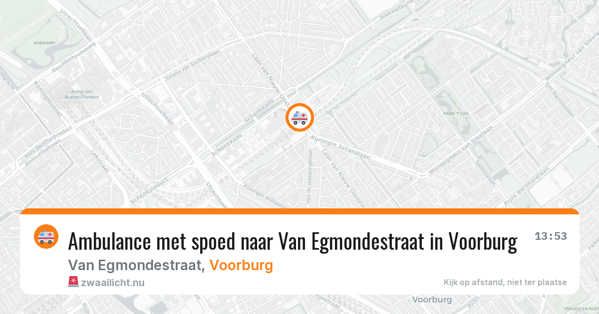 Ambulance met spoed naar Van Egmondestraat in Voorburg — 3 feb 2026