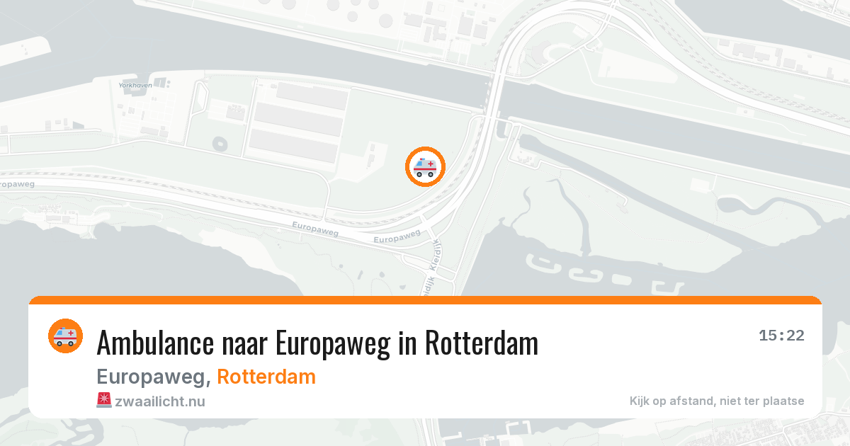 Ambulance naar Europaweg in Rotterdam — 13 jul 2026