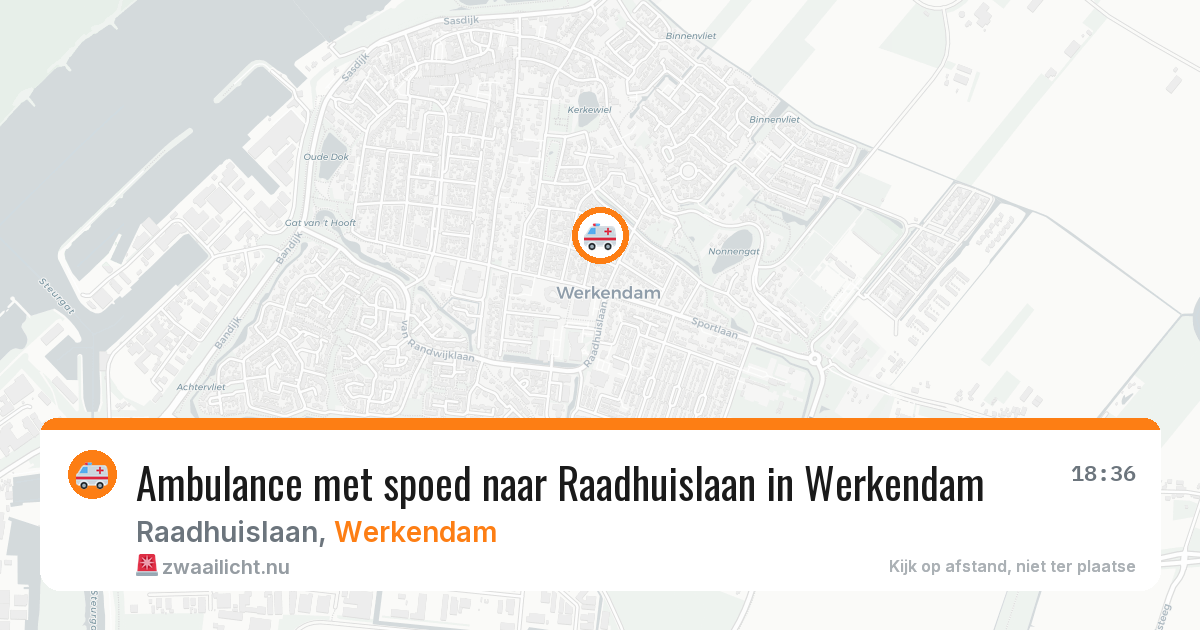 Ambulance met spoed naar Raadhuislaan in Werkendam — 20 jul 2026