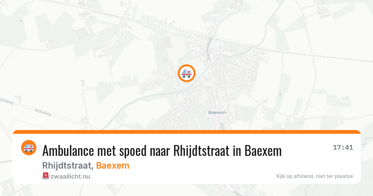 Ambulance met spoed naar Rhijdtstraat in Baexem — 3 jul 2026