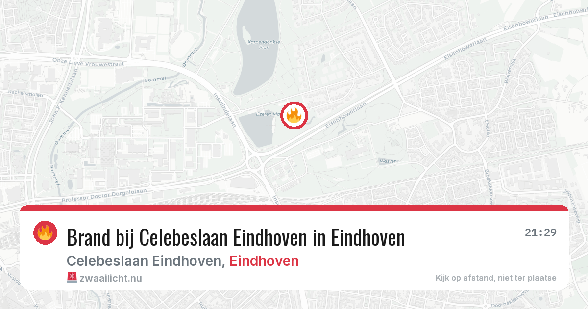 Brand bij Celebeslaan Eindhoven in Eindhoven — 2 mrt 2026