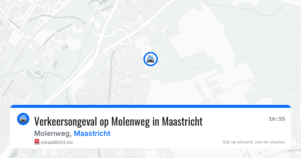 Verkeersongeval op Molenweg in Maastricht — 20 jul 2026