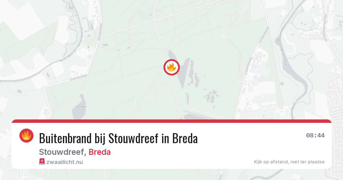 Buitenbrand bij Stouwdreef in Breda — 25 mei 2026