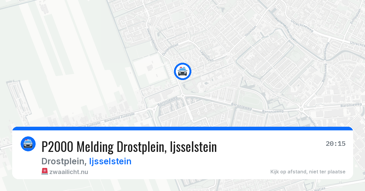 P2000 Melding Drostplein, Ijsselstein — 27 mei 2026