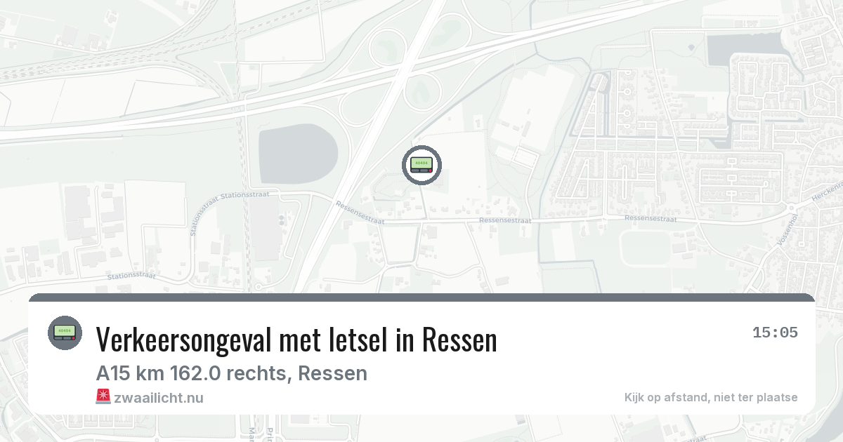 Verkeersongeval met letsel in Ressen — 23 jul 2026