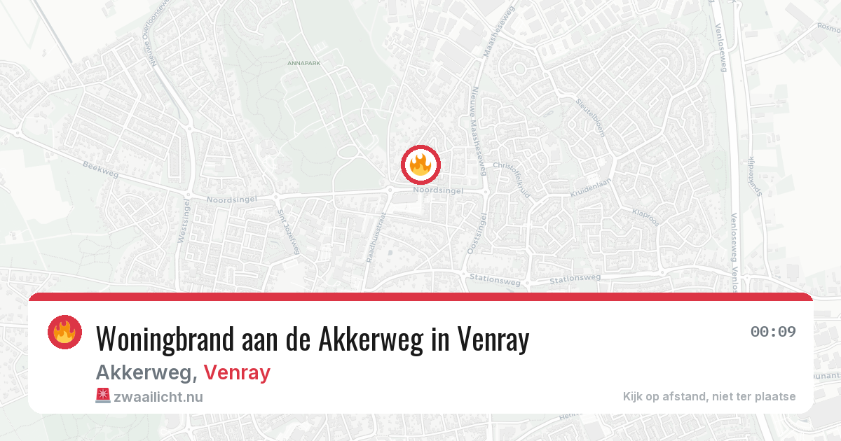 Woningbrand aan de Akkerweg in Venray — 27 jan 2026