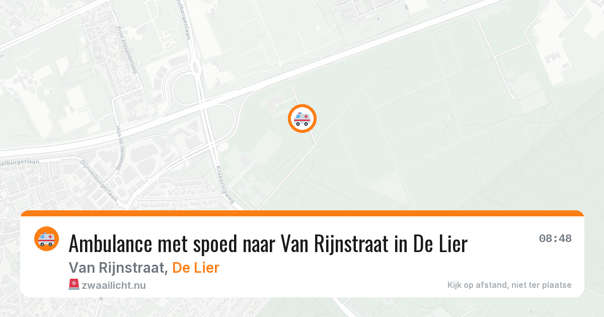 Ambulance met spoed naar Van Rijnstraat in De Lier — 22 jan 2026