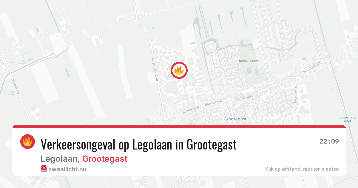 Verkeersongeval op Legolaan in Grootegast — 17 jul 2026