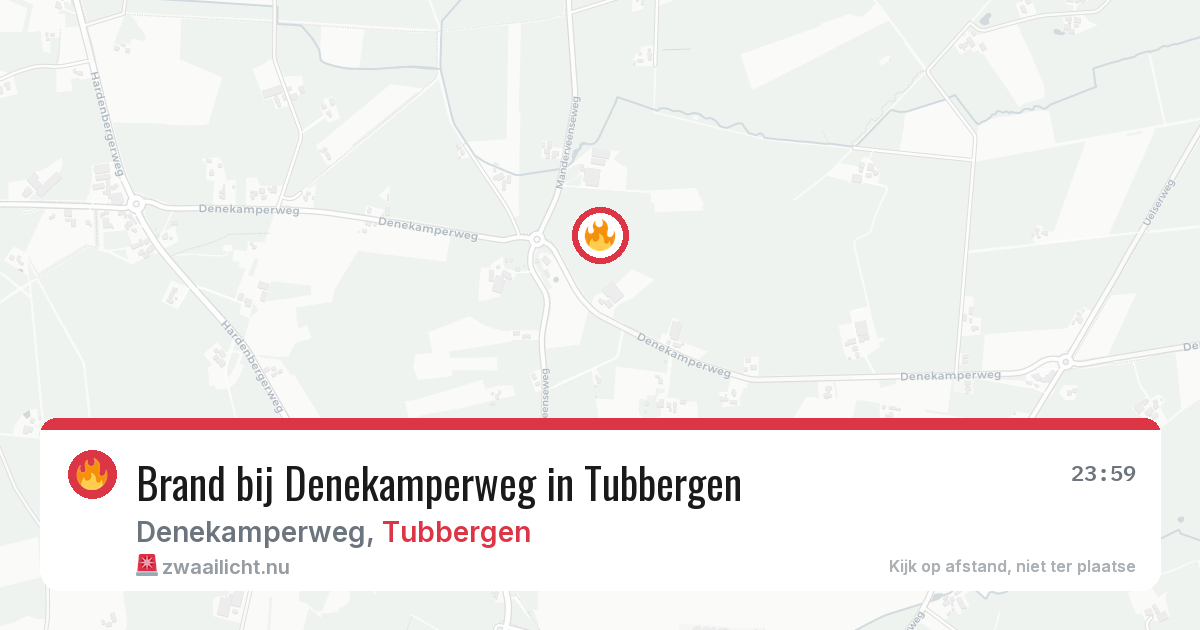 Brand bij Denekamperweg in Tubbergen — 16 jul 2026