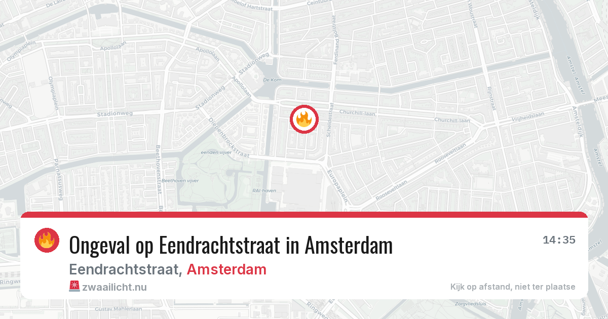 Ongeval op Eendrachtstraat in Amsterdam — 26 mei 2026