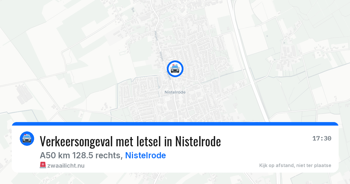 Verkeersongeval met letsel in Nistelrode — 27 jan 2026
