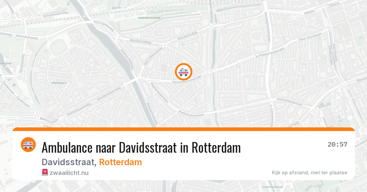 Ambulance naar Davidsstraat in Rotterdam — 24 mei 2026