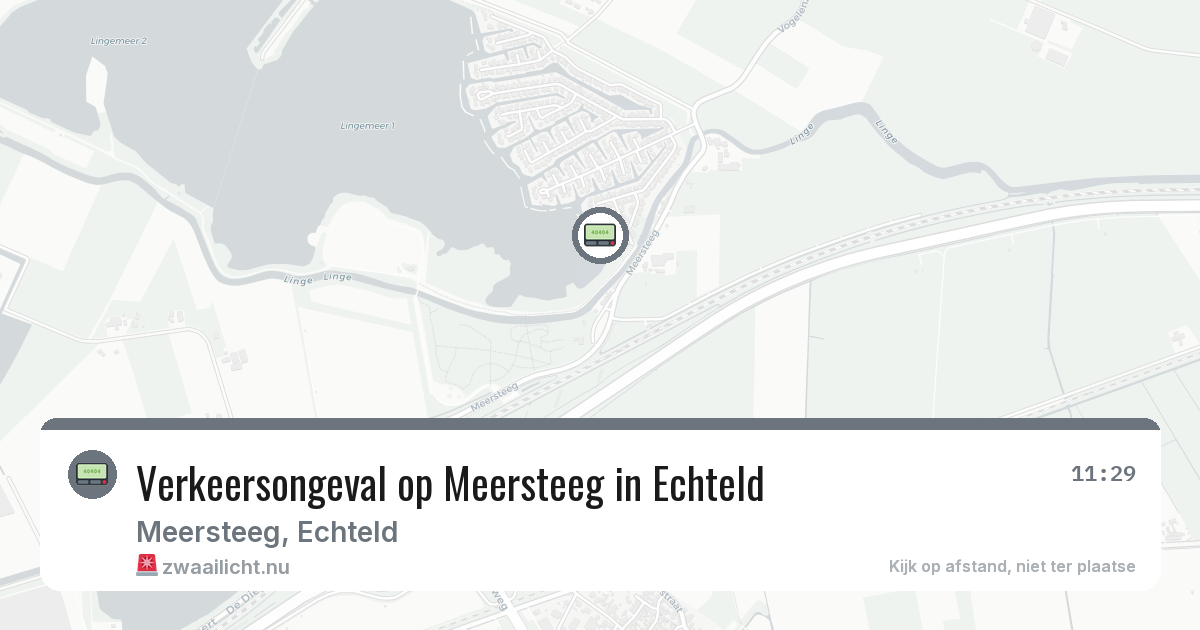 Verkeersongeval op Meersteeg in Echteld — 19 jul 2026