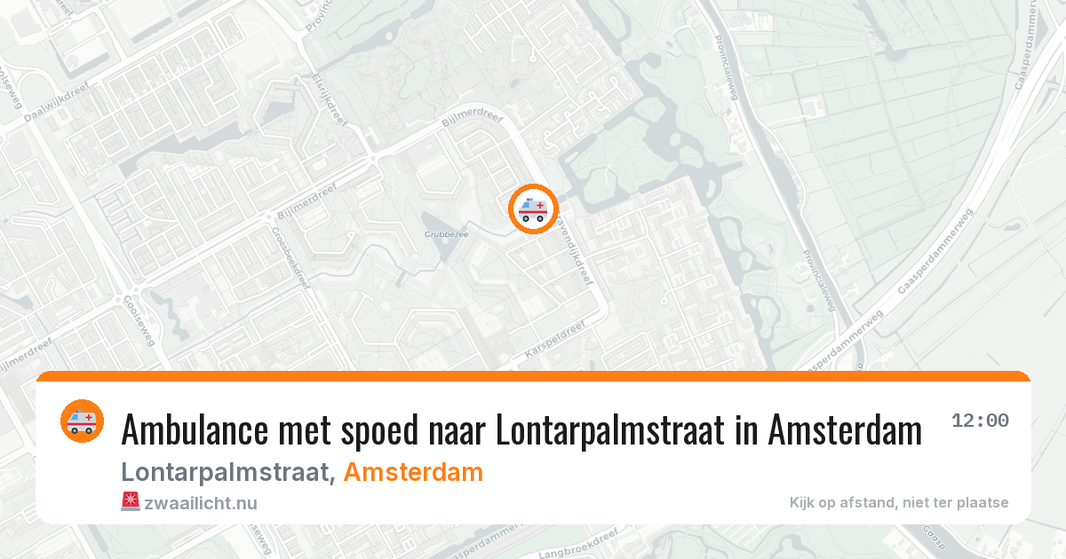 Ambulance met spoed naar Lontarpalmstraat in Amsterdam — 18 jul 2026