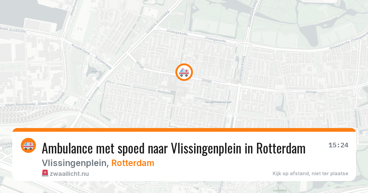 Ambulance met spoed naar Vlissingenplein in Rotterdam — 19 mei 2026